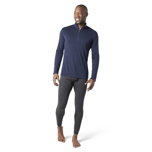 SmartWool Men's Classic Thermal Merino Base Layer 1/4 Zip Deep