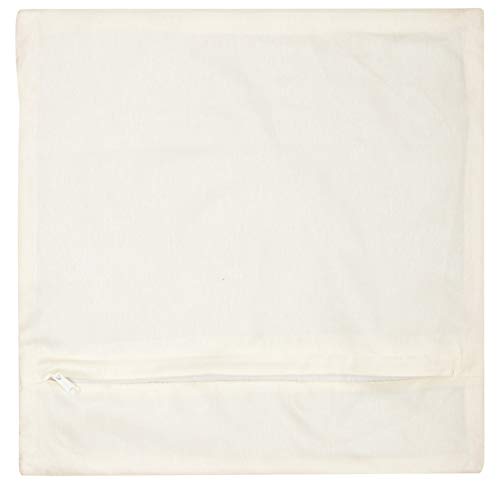 Image of Viscose Fabric Cushion Cover - 24 inch x 24 inch, Off-White