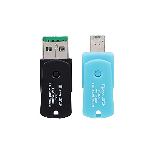 KKmoon Micro USB 2 EM 1 OTG Suporte ao leitor de cartão TF Card Recorder Cartão de armazenamento do