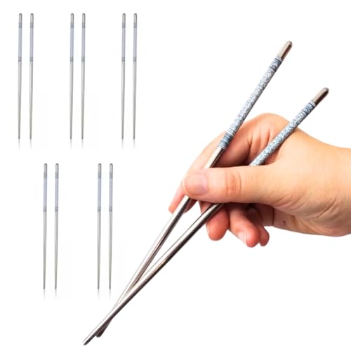 Hashis de Aço Inoxidável (5 Pares)