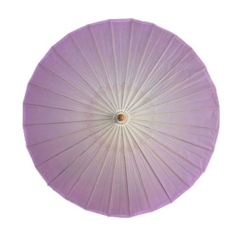 Odot 24 Costillas Paraguas de Papel Japonés, Estilo Degradado Sombrilla de Bambú Chino, Paraguas de Papel Engrasado Seda, para Bodas,Fiesta,Recitales de Baile Fotografía (Morado,84cm)