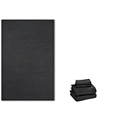 FUBESK Ölsprühmatte für Garagenboden, 150 x 90 cm Wasserdicht und Waschbar, rutschfeste Filz- und Gummimatte für unter Autos, Motorrädern, Rasenmähern, Schwarz