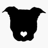 Pitbull Love Vinyl Waterproof Sticker Decal Car Laptop Wall Window Bumper Sticker 5'