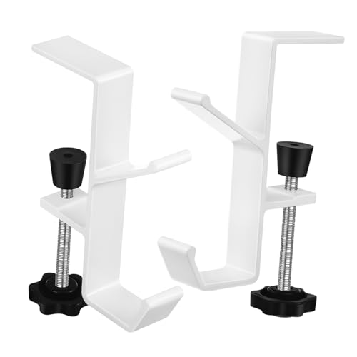 GRIRIW Desk Hooks for Bag 2 Pcs Purse Hangers Table Hooks Office Desk Accessory Heavy Duty Metal