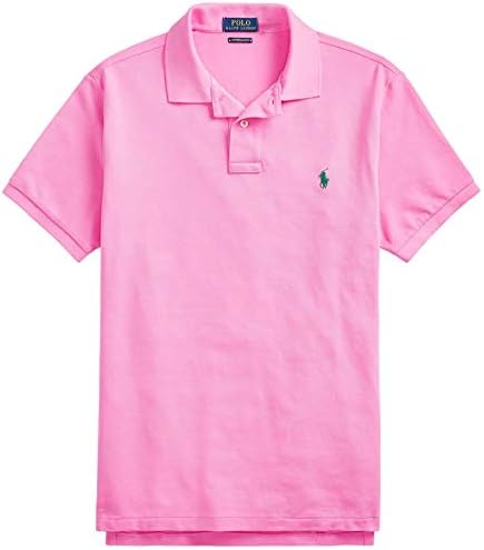 Polo Ralph Lauren Men Custom Fit Mesh Pony Logo Shirt L, MauiPink