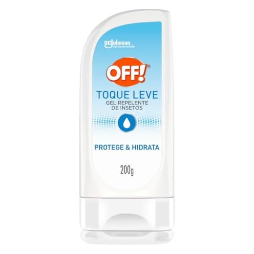 OFF! Repelente Toque Leve, Gel Hidratante, Com Icaridina, Eficaz contra Mosquitos, Proteção por até 6h, 200g