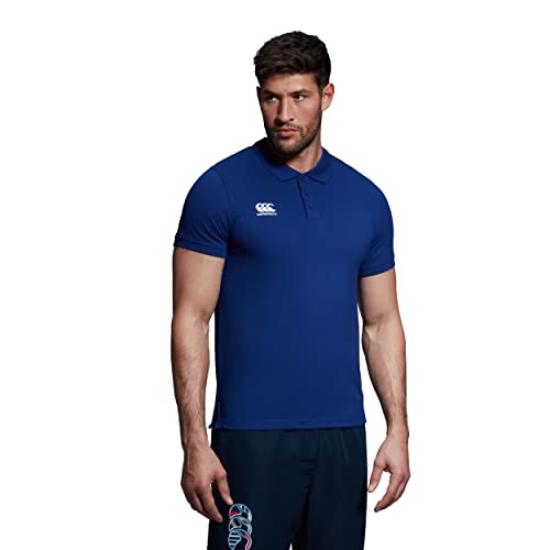 Canterbury Homme Polo en Coton Waimac | Chemise de Rugby | Décontracté Chemise Polo