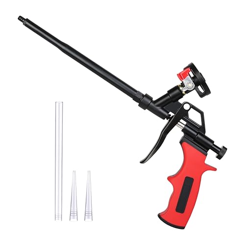 Schaumpistole, selbstreinigende Schaumpistole, PU Expanding Foam Gun, Schaumpistole Teflon beschichtet (PTFE), geeignet zum Abdichten, Füllen, Abdichten, für den Heim und Bürogebrauch