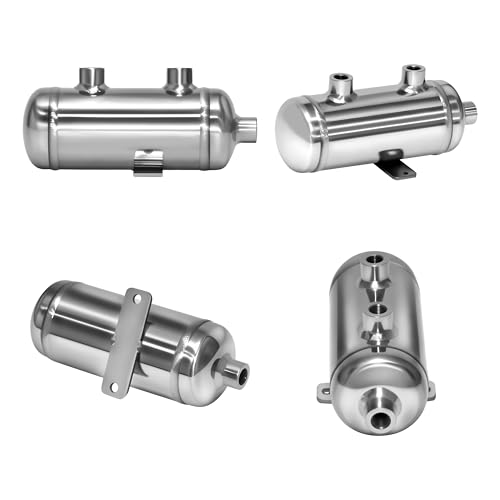 Image of 0.1Gallon 304 Stainless Steel High Pressure Mini Small Portable Air Tank Air Reservoir Water Storage Tank 3 NPT Ports