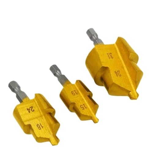 1/2/3Pcs PPR Lifting Drill Bit, 20/25/32mm Step Drill Bit Set Hex Shank Hole Opener,(1PCS 24-31)