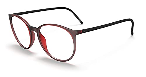 Silhouette Spx-Illusion 2936 3010 Eyeglasses Dark Red Optical Frame 52-17-140 #TOP5