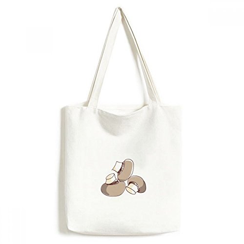 Sac commercial fourre-tout en toile champignon multicolor 33x40