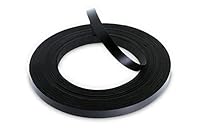 WoodPress® 15mm Mattschwarz Melamin Kantenumleimer mit Schmelzkleber – 50m Industrielle Rolle – Einfaches Aufbügeln für Heimwerker