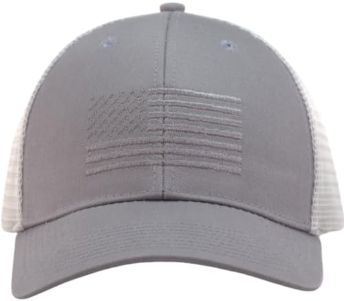 Image of TSSGBL USA Flag Trucker Hat - OSFM & XXL Big Head Fit, Adjustable Mesh Snapback American Patriotic Baseball Cap