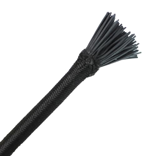 ZHFMLY 6mm Black Bungee Cord 1/4in 50ft Heavy Elastic for Sewing by ZHFMLY - Used condition - Image 6