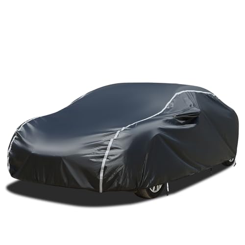 Image of Coverado 6 Layers Car Cover Waterproof All Weather, Soft Cotton Lined Coupe Cover, Outdoor Heavy Duty Car Covers Rain Snow UV Hail Protection, Full Covers Universal Fit for Sports Car (173 inch-182 inch)