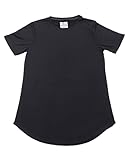 In&Out Womens Tops Half Sleeve Gym T Shirt - Sportive Microfiber 5% Lycra Tank Top - Quick Dry Workout & Running Shirts - Sun Shirt & Yoga Athletic Womens Shirts (Black, Medium)