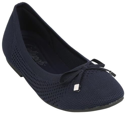 Jellypop Women's Cruiser Navy Flat