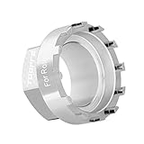 Mllepjdh 4/8/12-Notch Chainring Lockring Install Remover Tool Replacement Bottom Bracket Tool Repair Tools Easy to Use Bottom Bracket Tool Lockring Removal Tool Cassette Tool, 12 notches