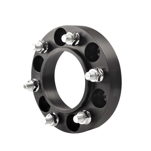 YOUZKA Accesorios para Ruedas de Coche 1 Adaptador De Cubo De Rueda Coche 25 A 40 Mm Adaptador Espaciador Cubo Rueda Ensanchado Accesorios para Toyota para Land Cruiser para Prado(Black 40mm)