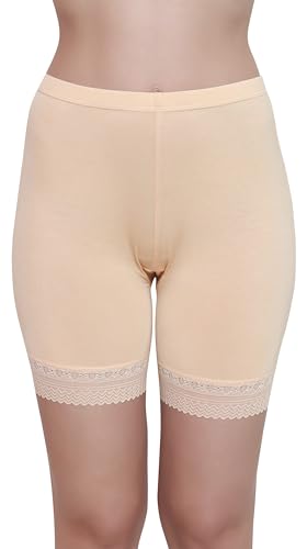 Image of GLAMORAS Women's Bamboo Spandex High Waist 4-Way Stretch Shorts | 95% bamboo 5% spandex, 4-way stretch, concealed waistband, breathable, anti-chafing, everyday comfort