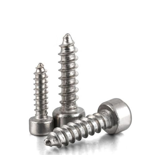 10pcs M5 Cylinder head inner hexagon Self-tapping screw Allen Cup heads Audio bolt 304 stainless steel 12mm-40mm Length - (Dimensions: M5x30mm)