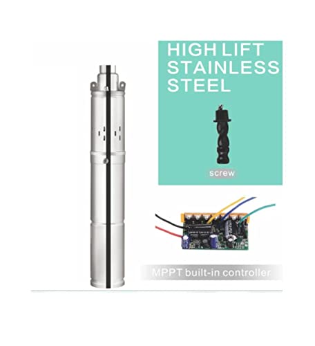 Image of Asian Pumps & Machineries 24v 350W Solar bldc Submersible Pump for Openwell /Borewell Farm Construction Marine & Irrigation Head 180-190 Ft Pipe Size 1 inch Flow Rate 1700-2000 L /hr