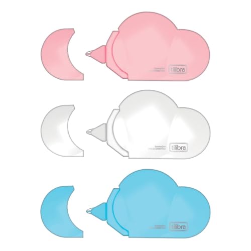 Fita Corretiva Formato de Nuvem Tilibra Und – 5mmx5m (Rosa)