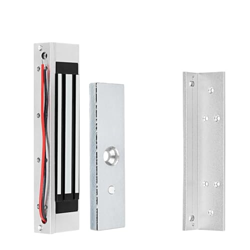 Kit de cerradura eléctrica para puerta Cerraduras electromagnéticas de 12V, cerradura magnética eléctrica de 180KG/350lbs, soporte ZL U for electrónico de Control de acceso de puerta a prueba de agua(