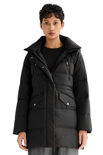 Orolay Women's Puffer Winter Down Coat Thickened Waterproof Parka Jacket with Hood
