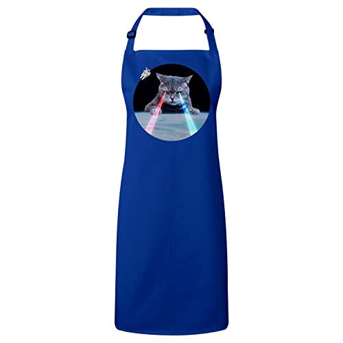 Tablier cuisine chat laser cadeau humour original pour passionné de cuisine