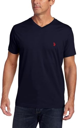 Image of U.S. Polo Assn. Men's Solid V‑Neck T-Shirt