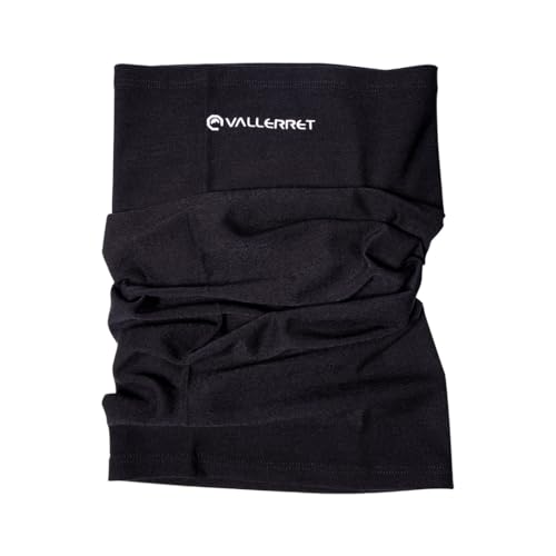 Vallerret Neck Warmer, Black, 100% Merino Wool, Perfect for Winter Photography Adventures