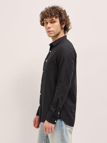 Image of THE BEAR HOUSE Men's Slim Fit Cotton Long Sleeve Shirt