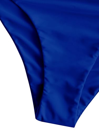 Image of ZAFUL Women High Waisted Bikini Bottoms Ruched Swimsuit Bottom Tummy Control Bathing Suit Bottoms