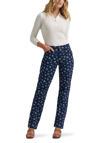 Lee Women's Legendary Chino Pant, Mood Indigo Floral, 8 Short - image 5