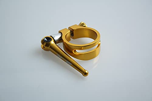Fahrradsattelklemme, Sattelklemme, Fahrradsattelklemme Titanschrauben Schnellspanner Rennrad Mountainbike Sattelstütze Sattelstützenklemme 31,8 mm 34,9 mm 24 g