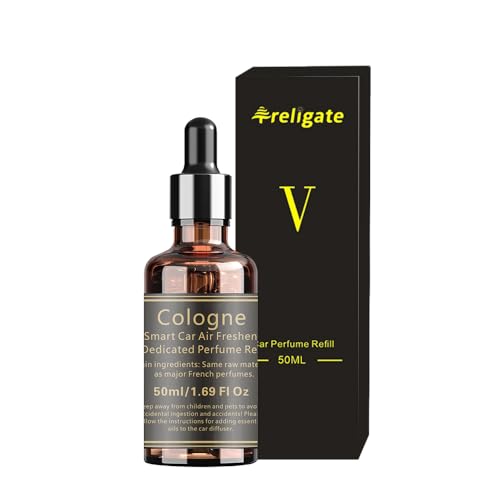 Car Air Freshener-G13 Dedicated Perfume Refill, 50ml Cologne with 2 cotton wicks, Can be Used for 3~6 Months,Car Scents Air Freshener,Strong Car Perfume Air Freshener with Odour Eliminating Technology