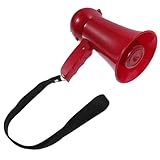 Abaodam Portable Handheld Megaphone Loudspeaker with Hand Strap Lightweight Bullhorn for Sports Events Parties and Durable Design with Recording Function