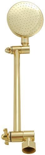 All-Directional Showerhead, Polish Brass Finish - By PlumbUSA