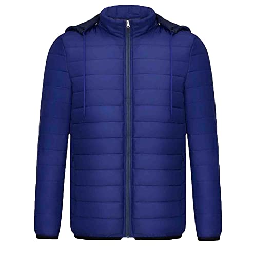 Veste isolante pour homme en coton bleu marine XXXXL avec manches amovibles
