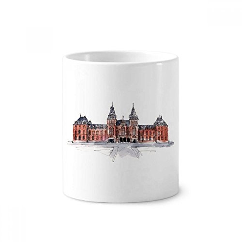 Porte-brosse à dents Rijks en céramique - Idée cadeau originale tasse blanche 350ml