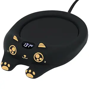 PUSEE Mug Warmer,Coffee Warmer for Desk Coffee Cup Warmer Auto Shut Off,Smart Candle Warmer with 3 Temp Settings,Electric Beverage Warmer Plate for Coffee,Cocoa,Tea,Water and Milk (Not Include Cup)