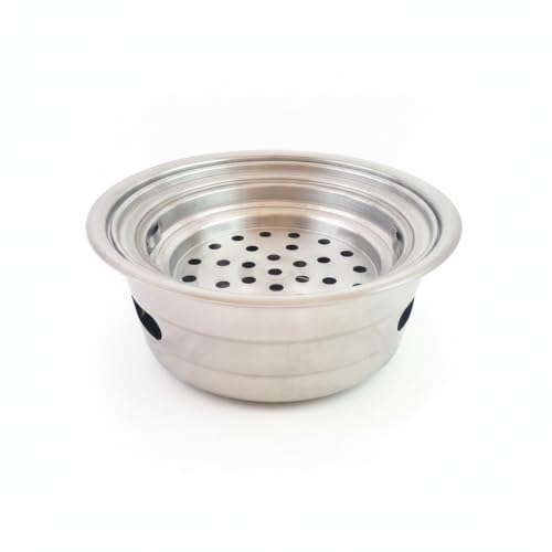 Yunhgft Barbacoa Carbón Portátil para Mesa, Parrilla Pequeña Tipo, Estilo moderno y minimalista; Horno individual (sin plato ni rejilla)