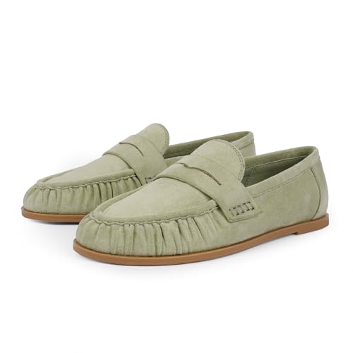 Image of QIY Penny Loafers for Women 2026 Comfortable Flats Shoes