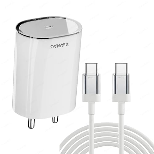 Image of Original 45W Rapidly Charging Adapter with USB Type C to C Transparent Cable Compatible with Nothing Phone(2),Nothing Phone(2A)-(Adapter&Cable)