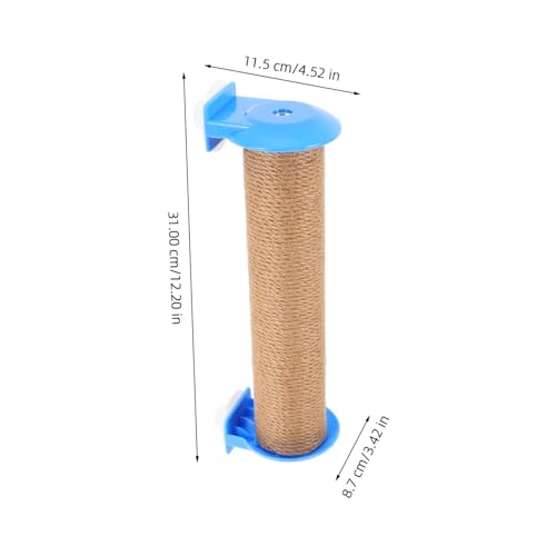 Rascador para gatos POPETPOP de cuerda de yute vertical miniatura 2