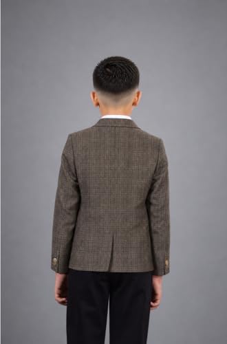 Image of SaintX Kids Boys Premium Blazer | Stretchable Structured Performance Grade Fabric | Fully Lined | Slim Fit | Formal & Casual Multi-Purpose Coat (1-14 Years KB02)