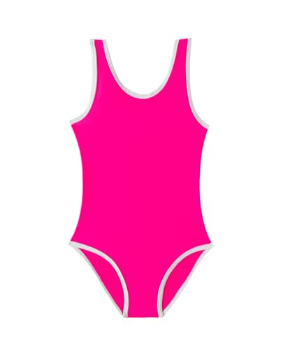Image of Girls One Piece Swimsuits, Toddler Girls Swimweargirls Bathing Suits, Cute Summer Beach Pool Outfit 3-12 Years (US, Age, 6 Years, Red)
