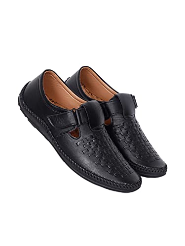 Image of AADI Men's Synthetic Leather Outdoor Casual Sandals & Floaters